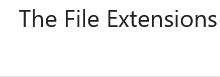 База данных расширений файлов